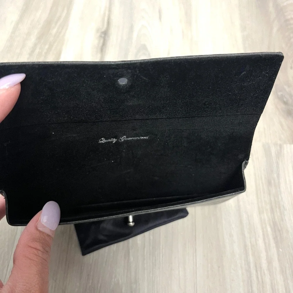 Rag & Bone Black Leather Eyewear Glasses Case with Dust Bag